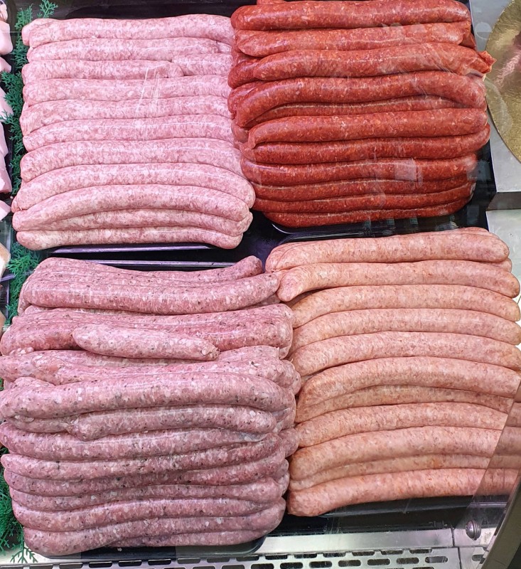 Les saucisses et merguez de notre boucher de Lambesc